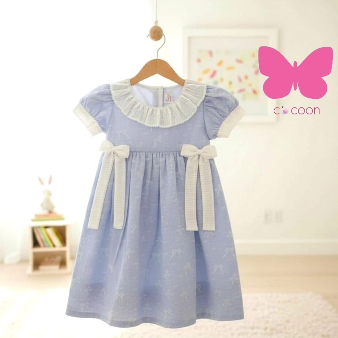 The "Powder Blue Ruffle" Tea Dress