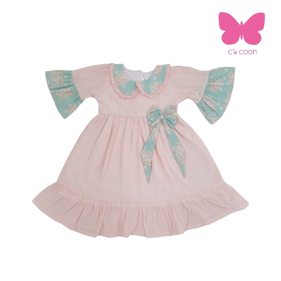 The "Vintage Mint & Rose" Peter Pan Dress