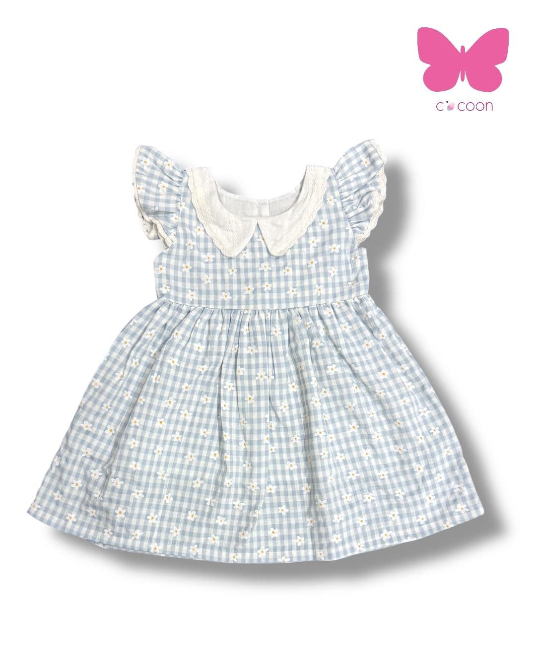 Checkered Floral Blue